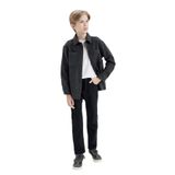 DeFacto Erkek Çocuk Düz Paça Polar Astarlı Jean Pantolon, 8-9 Yaş, D2364A824WN, NM40, Erkek Çocuk