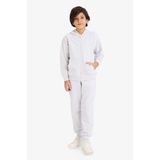 DeFacto Erkek Çocuk Eşofman Alt B5755A8/GR157 OPTIC LT.GREY MELANGE