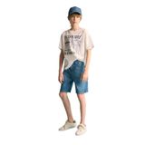 DeFacto Erkek Çocuk Jean Şort Mavi, 9-10 Yaş, B5764A825SM, Mavi-NM28, Erkek Çocuk