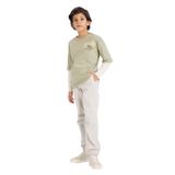 DeFacto Erkek Çocuk Jogger Fit Gabardin Pantolon, 8-9 Yaş, B6713A826SM, Gri-GR296, Erkek Çocuklar