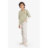 Defacto Erkek Çocuk Jogger Fıt Jogger Paça Gabardin Pantolon B6713a826smgr296 Gri-gr296