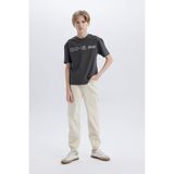 DeFacto Erkek Çocuk Jogger Fit Standart Paça Gabardin Pantolon D7795A825SP