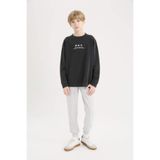 DEFACTO Erkek Çocuk Jogger Pantolon, Grey Melange, 9-10 Yaş
