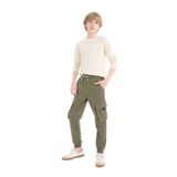 DEFACTO Erkek Çocuk Jogger Pantolon, Haki, 9-10 Yaş
