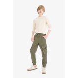 DEFACTO Erkek Çocuk Jogger Pantolon, Haki, 9-10 Yaş