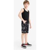 DeFacto Erkek Çocuk Kamuflaj Desenli Gabardin Şort F1179A825HS - Gri-GR164 - 5 - 6 Yaş