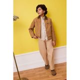 DeFacto Erkek Çocuk Kanvas Pantolon Regular Fit Düz Paça Keten Karışımlı, 11-12 Yaş, G6735A826SP, Bej-BG387, Erkek Çocuk