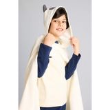 DeFacto Erkek Çocuk Kapüşonlu Polar Pelerin, STD, G7012A825WN, Beyaz, Erkek Çocuklar