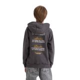 DeFacto Erkek Çocuk Kapüşonlu Sırt Baskılı Sweatshirt, 9-10 Yaş, D3060A824WN, Antrasit-AR223, erkek-çocuk