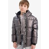 DeFacto Erkek Çocuk Kapüşonlu Şişme Mont, 13/14 Yaş (164cm), C5524A825WN, Antrasit, Erkek Çocuklar