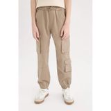 DeFacto Erkek Çocuk Kargo Cepli Standart Paça Gabardin Jogger Pantolon D6314A825SPBN294