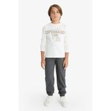 Defacto Erkek Çocuk Kargo Gabardin Jogger Pantolon F2477a825wngr164 Gri