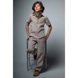 DeFacto Erkek Çocuk Keten Pantolon Haki, 13-14 Yaş, G5094A826SP, Haki-KH433, Erkek Çocuk