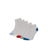 DeFacto Erkek Çocuk Kısa Çorap Gri, 29-34, W8895A6NS, Gri-GR2, erkek-çocuk