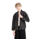 DeFacto Erkek Çocuk Kolej Yaka Bomber Jean Ceket Karma 3 13/14 Yaş