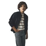DeFacto Erkek Çocuk Kolej Yaka Bomber Mont, 9-10 Yaş, G6747A826SP, Lacivert-NV146, Erkek Çocuklar