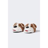Defacto Erkek Çocuk Köpek Temalı Kahverengi Panduf 34/35, 34/35, A9714A824WN, Kahve-BN290