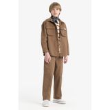 DeFacto Erkek Çocuk Loose Fit Beli Lastikli Twill Pantolon D9850A825SPBG80