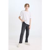DeFacto Erkek Çocuk Loose Fit Düz Paça Cepli Basic Düz Jean Pantolon C3698a824wn