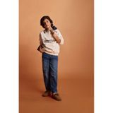 Defacto Erkek Çocuk Loose Fit Yırtık Detaylı Düz Paça Jean Pantolon G3257a825wnnm28 Mavi