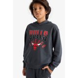 DeFacto Erkek Çocuk NBA Chicago Bulls Kapüşonlu Sweatshirt F4086A825AU