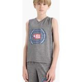 Defacto Erkek Çocuk Nba Wordmark V Yaka Atlet E4847a825hsgr210 Gri