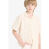 DeFacto Erkek Çocuk Oversize Geniş Kalıp Polo Yaka Kısa Kollu Gömlek E5831A825HS