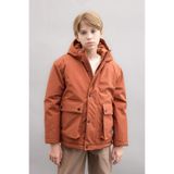 DEFACTO Erkek Çocuk Oversize Mont, Kahverengi, 7+8 Yaş