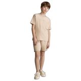 DeFacto Erkek Çocuk Oversıze Sweatshirt Kumaşı Şort Bej, 11-12 Yaş, H2033A826SM, Bej-BG210, Erkek Çocuk