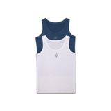 DeFacto Erkek Çocuk Pamuklu Baskılı 2'li Atlet, 2/3 Yaş (98cm), H0700A826SP, İndigo, Erkek Çocuklar