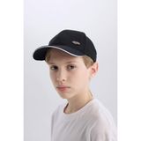 DeFacto Erkek Çocuk Pamuklu Cap Şapka N5481A625SM - 5 - 9 Yaş - Siyah-BK27