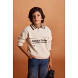DeFacto Erkek Çocuk Polo Yaka Baskılı İçi Yumuşak Tüylü Sweatshirt G5544A825CW