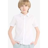 DeFacto Erkek Çocuk Polo Yaka Poplin Kısa Kollu Gömlek A4280A825AUWT83