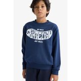 Defacto Erkek Çocuk Regular Fit Bisiklet Yaka Sweatshirt F2841a825aunv241 Lacivert