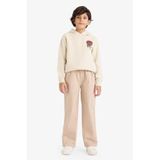 DeFacto Erkek Çocuk Regular Fit Gabardin Pantolon, 8-9 Yaş, G6426A826SP, Bej-BG731, Erkek Çocuk