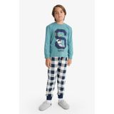 DeFacto Erkek Çocuk Snoopy Pijama Takımı Uzun Kollu Üst Uzun Alt F3352A825WN