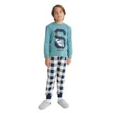 DeFacto Erkek Çocuk Snoopy Pijama Takımı Uzun Kollu Üst Uzun Alt
