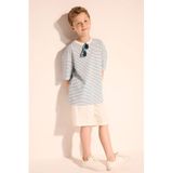 DeFacto Erkek Çocuk Şort Regular Fit Pamuklu, 7-8 Yaş, H3915A826HS, Ekru-ER118, Erkek Çocuk
