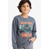 Defacto Erkek Çocuk Star Wars Bisiklet Yaka Sweatshirt G6916a825cwar141 Antrasit-ar141