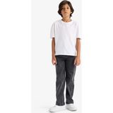 DeFacto Erkek Çocuk Straight Fit Düz Paça Jean Pantolon F0454A825AU - Dropsuz - 8 - 9 Yaş - Antrasit-NM36