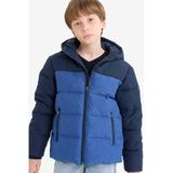 DeFacto Erkek Çocuk Su Geçirmez Kapüşonlu Fermuarlı Şişme Mont Lacivert 9-10 Yaş, 9-10 Yaş, E9346A825WN, Lacivert-NV30, Erkek Çocuklar