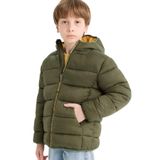 DeFacto Erkek Çocuk Su İtici Kapüşonlu Mont, 12-13 Yaş, E9212A825WN, Haki-KH444, Erkek Çocuklar