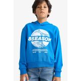 Defacto Erkek Çocuk Sweatshirt, 8-9 Yaş, E801GY112712, Saks, erkek-çocuk, Mavi, 8/9 Yaş (134cm)