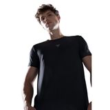 DeFacto Erkek Defacto Fit Slim Fit Bisiklet Yaka Sporcu Tişört, Siyah , S