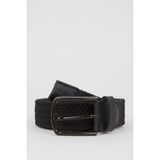 DeFacto Erkek Dikdörtgen Toka Jean Kemeri X0272AZNS - Siyah-BK27 - 90 cm