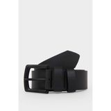 DeFacto Erkek Dikdörtgen Toka Suni Deri Günlük Kemer F6806AXNS - Siyah-BK27 - 90 cm