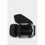 DeFacto Erkek Dikdörtgen Toka Suni Deri Günlük Kemer F6807AXNS - Siyah-BK27 - 100 cm