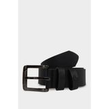 DeFacto Erkek Dikdörtgen Toka Suni Deri Günlük Kemer G4436AXNS - 90 cm - Siyah-BK26