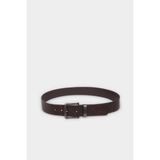 DeFacto Erkek Dikdörtgen Toka Suni Deri Günlük Kemer G9033AXNS - 100 cm - Kahve-BN66