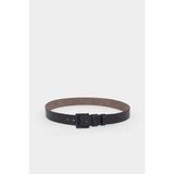 DeFacto Erkek Dikdörtgen Toka Suni Deri Günlük Kemer H0316AXNS - 100 cm - Siyah-BK27